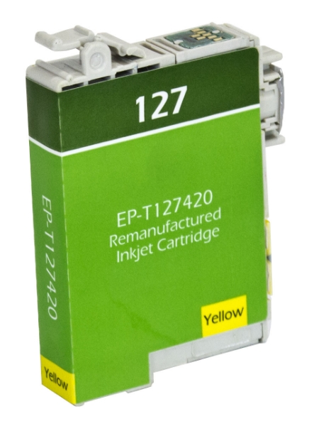 Picture of Compatible T127420 (Epson 127) Extra High Yield Yellow Inkjet Cartridge (775 Yield)