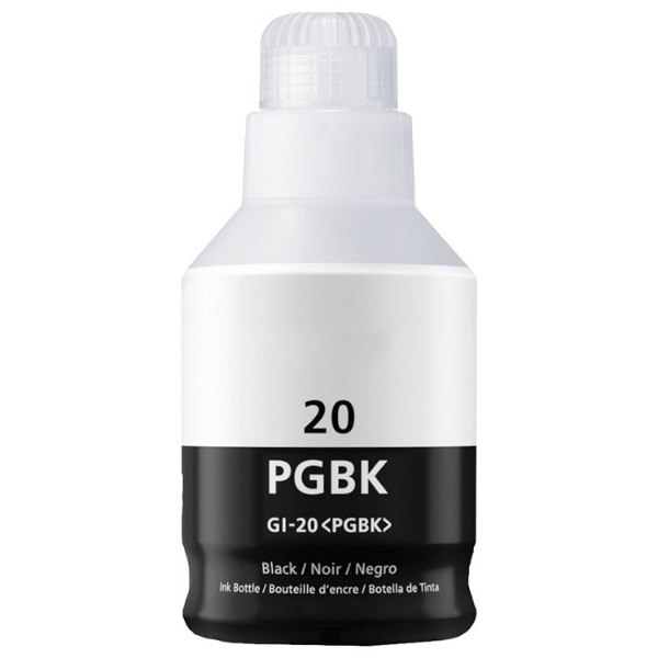 Picture of Compatible 3383C001 (GI-20Bk) Black Pigment Ink Bottle (6000 Yield)