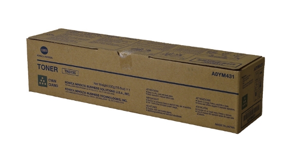 Picture of Konica Minolta TN-510C Cyan Laser Toner Cartridge (23000 Yield)