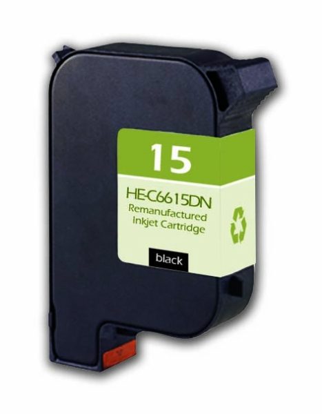 Picture of Compatible C6615DN (HP 15) Black Inkjet Cartridge (600 ml)