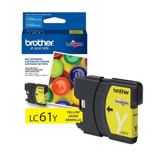 Picture of Brother LC-61Y Yellow Inkjet Cartridge