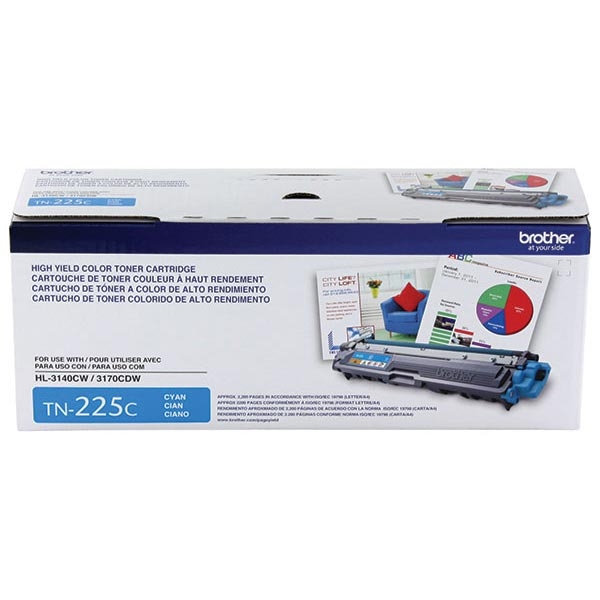 Picture of Brother TN-225C High Yield Cyan Toner Cartridge