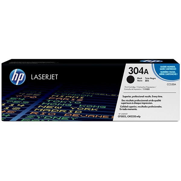 Picture of HP CC530A (HP 304A) Black Toner Cartridge