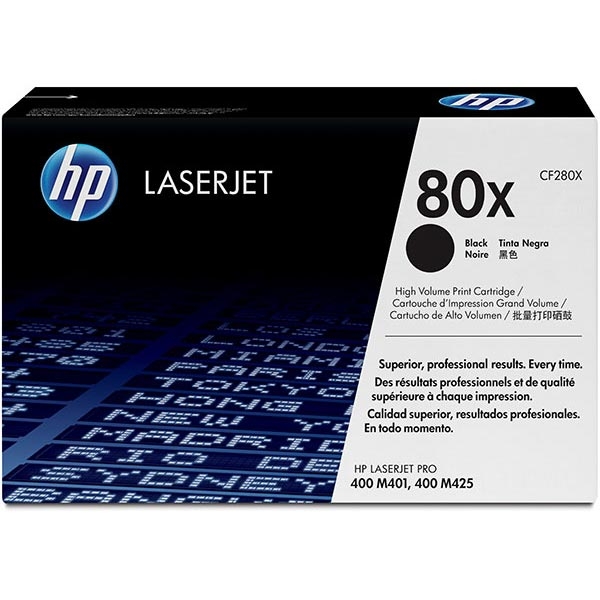 Picture of HP CF280X (HP 80X) High Yield Black Toner Cartridge