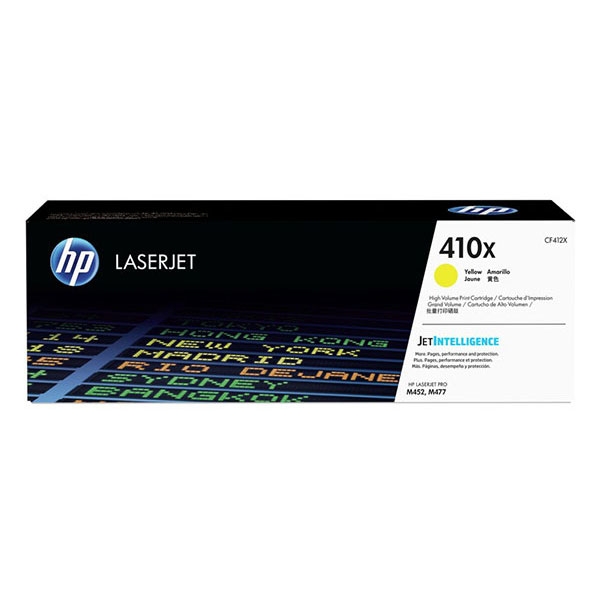 Picture of HP CF412X (HP 410X) High Yield Yellow Toner Cartridge