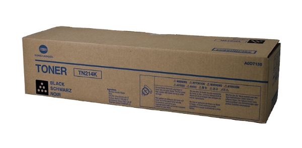 Picture of Konica Minolta A0D7135 (TN-214K) Black Toner Cartridge