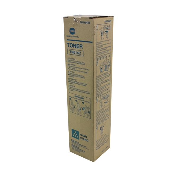 Picture of Konica Minolta A0VW434 (TN-614C) Cyan Toner Cartridge