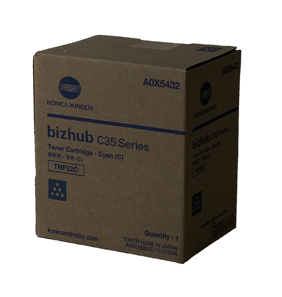 Picture of Konica Minolta A0X5432 Cyan Toner Cartridge