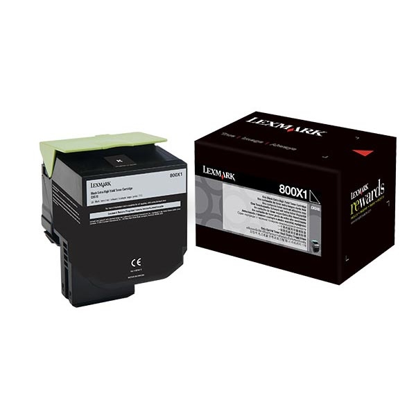 Picture of Lexmark 80C0X10 Extra High Yield Black Toner