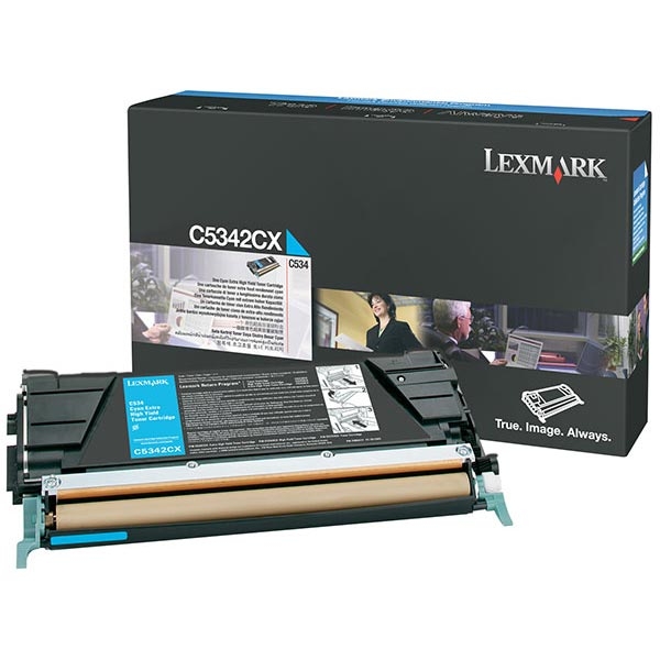Picture of Lexmark C5346CX Extra High Yield Cyan Toner